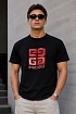 Мужская футболка чёрного цвета Givenchy 4G