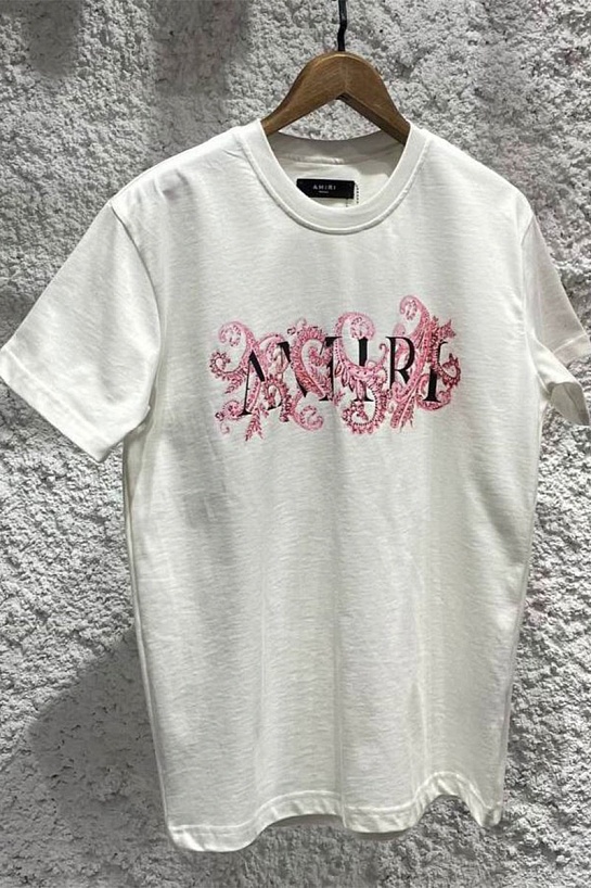 Белая оверсайз футболка Amiri