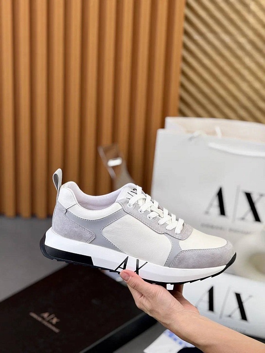 Мужские комбинированные кроссовки Armani Exchange