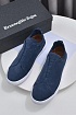 Замшевые кроссовки Ermenegildo Zegna Triple Stitch low-top - Blue