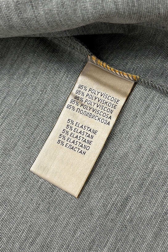 Кофта на молнии Hermes серого цвета