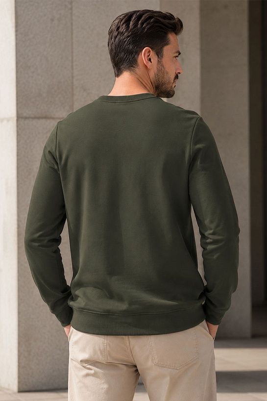 Свитшот зелёного цвета Hugo Boss Westart logo-patch