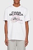 Белая оверсайз футболка Casablanca graphic-print