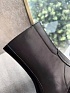Женские чёрные кожаные ботинки Celine Premium