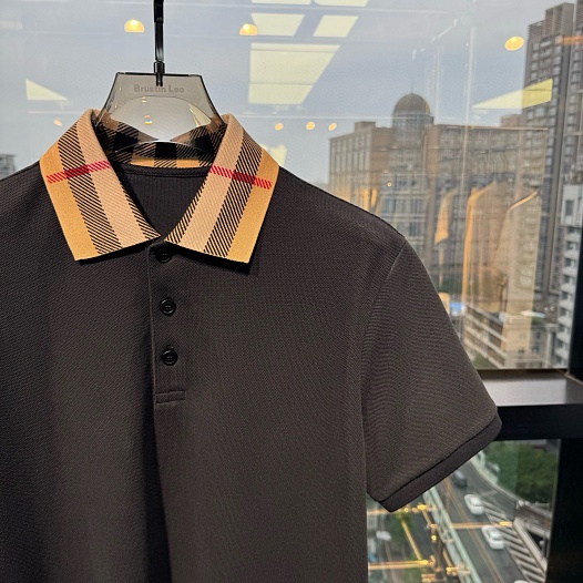 Мужское поло Burberry Premium - Black   