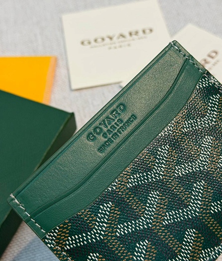 Кожаный кардхолдер Goyard Saint Sulpice premium 10.5x7 см   