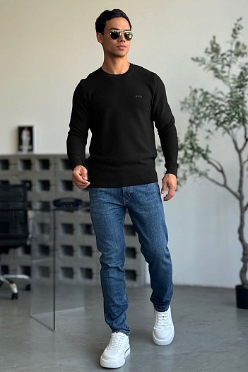 Мужская кофта Hugo Boss чёрного цвета   