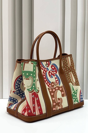 Женская сумка Hermes Garden Party Premium 36x26x17 см   