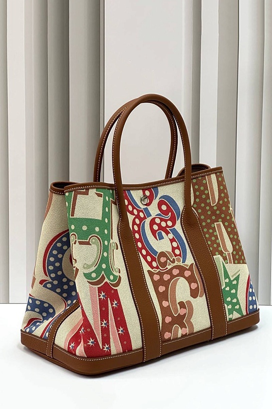 Женская сумка Hermes Garden Party Premium 36x26x17 см