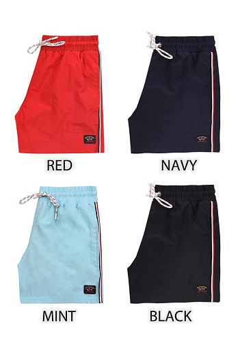 Шорты чёрного цвета Paul & Shark logo-patch   