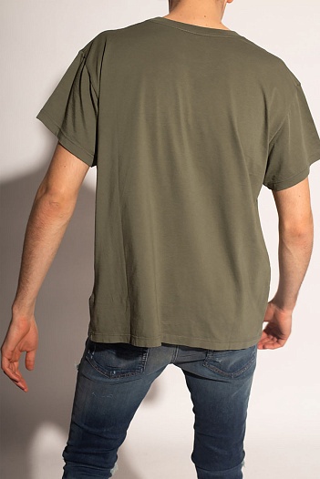 Футболка зелёного цвета Amiri core logo   