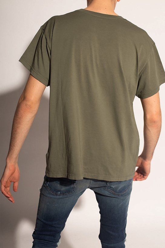 Футболка зелёного цвета Amiri core logo