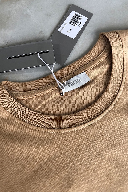 Мужская бежевая футболка Dior