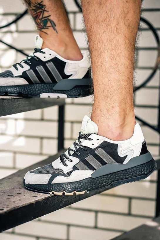 Кроссовки Adidas Nite Jogger - Black / Grey