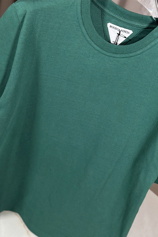 Зелёная оверсайз футболка Bottega Veneta basic