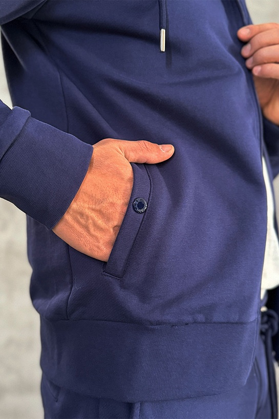 Спортивный костюм фиолетового цвета Moncler side pocket
