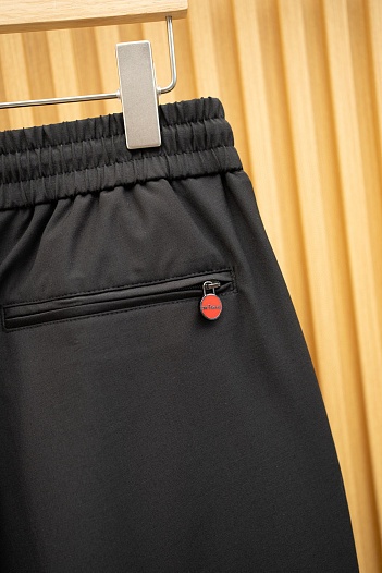 Мужские чёрные брюки Kiton Premium   
