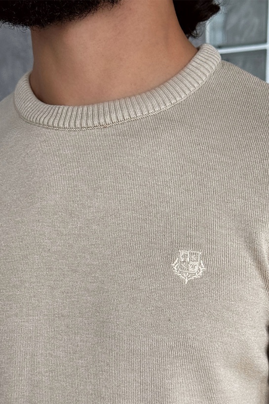 Мужской бежевый джемпер Loro Piana