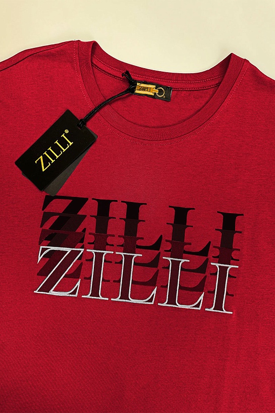 Мужская футболка Zilli красного цвета