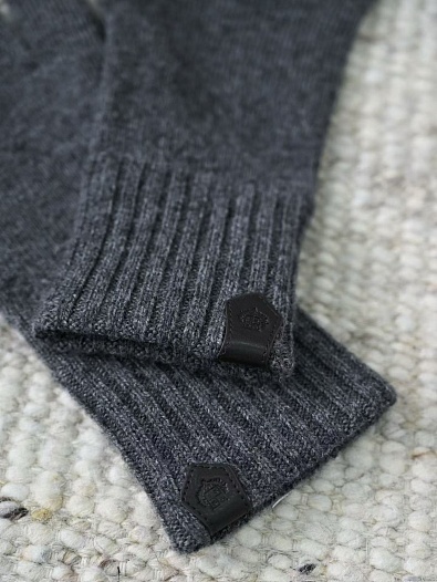 Кашемировые перчатки Loro Piana premium - Dark Flower Grey   