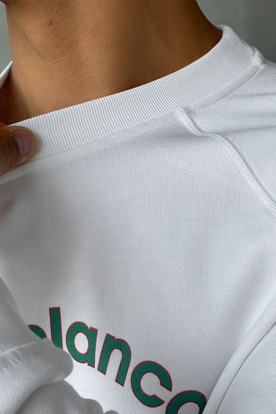 Белый свитшот Casablanca Orbite Autour De l'Orange