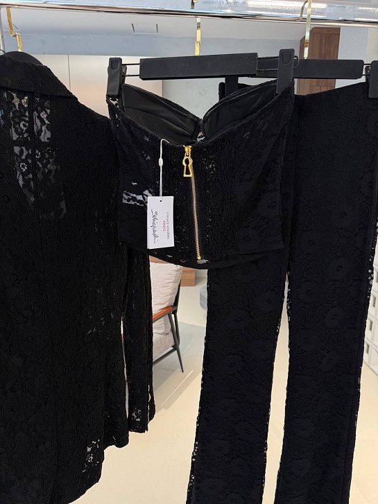 Женский костюм тройка Schiaparelli premium - Black