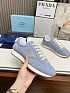 Женские замшевые кроссовки Prada Premium - Blue