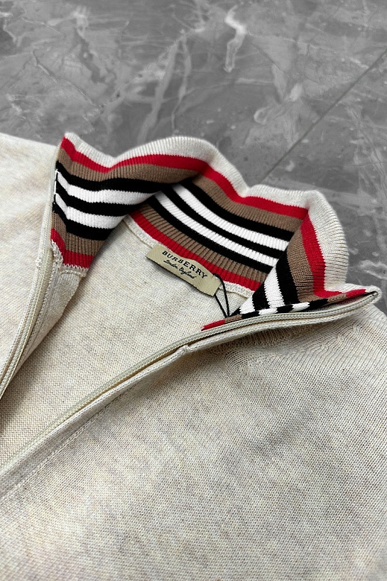 Мужской джемпер Burberry quarter-zip - Beige