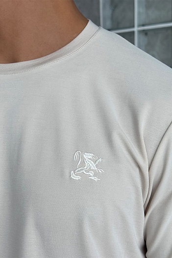 Мужская бежевая футболка Zilli   