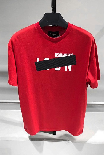 Мужская футболка Dsquared2 Tape Detail - Red   