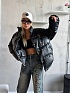 Женская чёрная куртка Chrome Hearts premium