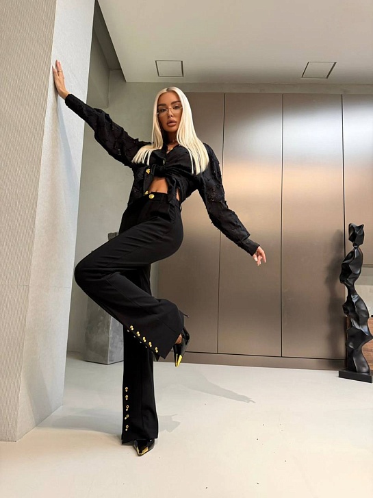 Женская рубашка Schiaparelli premium - Black