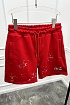 Красные шорты Dior Paint Splatter