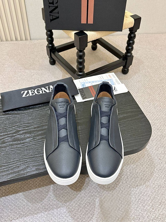 Мужские кроссовки Ermenegildo Zegna Triple Stitch - Navy
