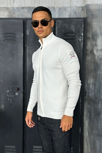 Мужская кофта Paul & Shark zip-up - White   