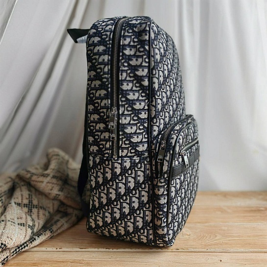 Рюкзак Dior Oblique Jacquard 39x30 см - White