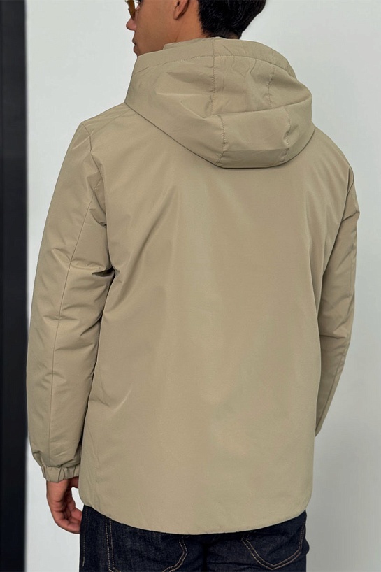 Мужская куртка Prada logo-plaque - Beige