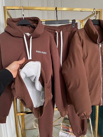 Женский костюм тройка MIU MIU Premium   