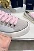 Женские комбинированные кроссовки Dior бежевого цвета