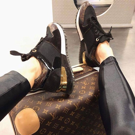 Женские кожаные кроссовки Louis Vuitton Neo Run Away premium
