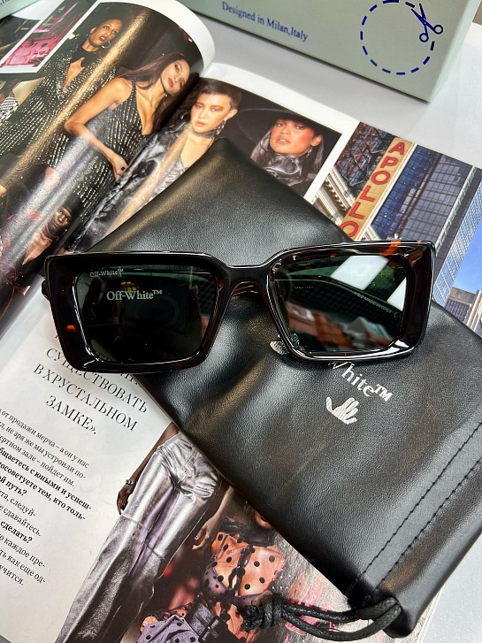 Солнцезащитные очки Off-White Savannah - Black Leopard