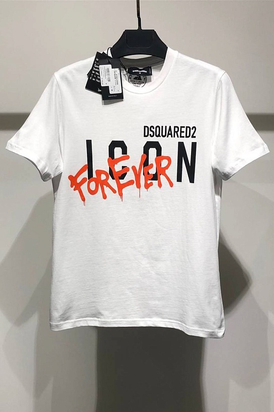 Мужская футболка Dsquared2 "ICON" Forever - White