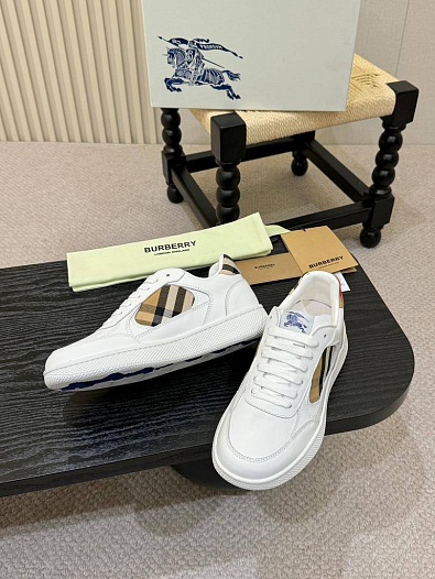 Мужские кроссовки Burberry Terrace - White   
