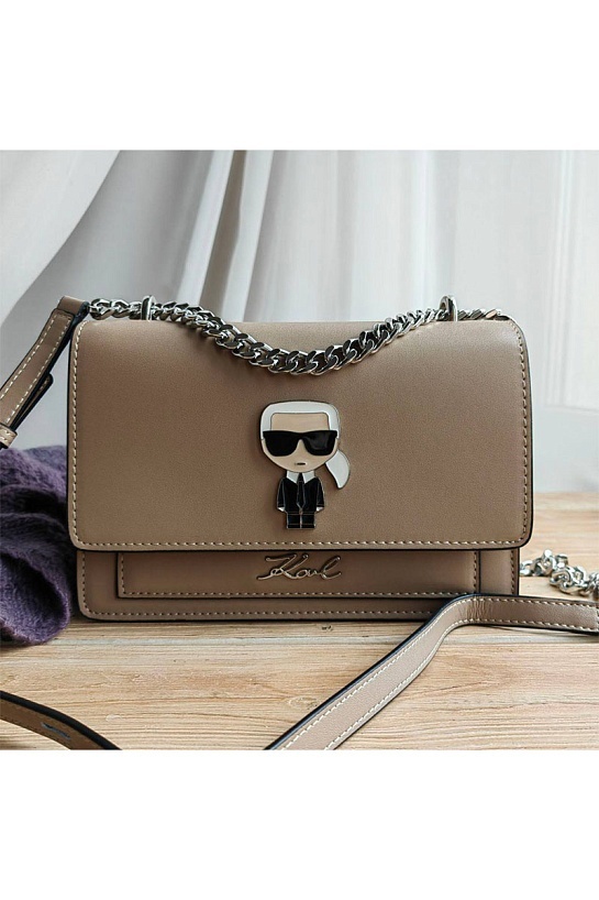 Кожаная сумка Karl Lagerfeld K/Ikonik Metal Lock 22x16 см (3 расцветки)