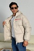 Мужской пуховик Prada Linea Rossa - Beige