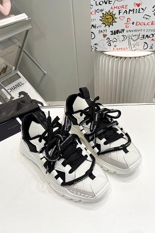 Комбинированные кроссовки Dolce & Gabbana Space - White / Black