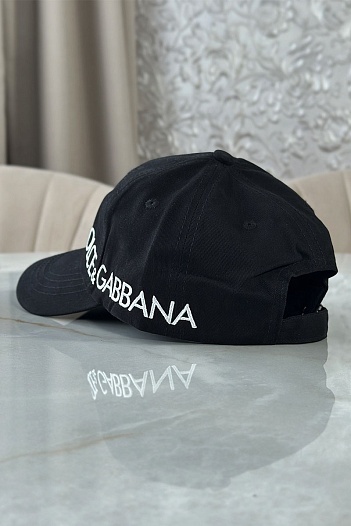 Чёрная бейсболка Dolce & Gabbana embroidered-logo   