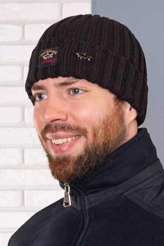 Шапка Paul & Shark logo-badge - Black