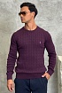 Мужской джемпер Polo Ralph Lauren cable-knit - Purple