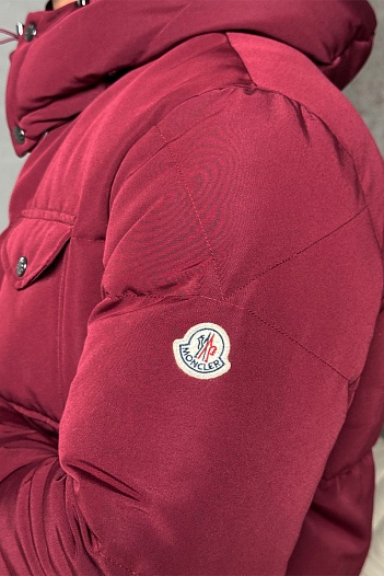 Мужской пуховик Moncler Fornas - Burgundy   